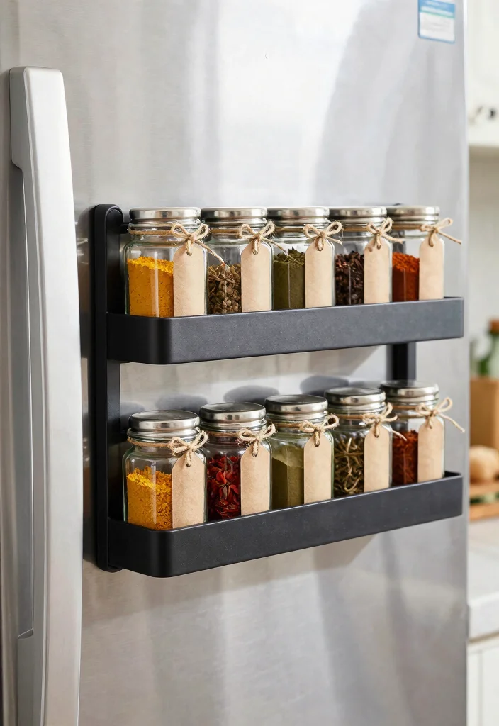 14 Kitchen Cabinet Organization Ideas for Smooth Daily Cooking 12 14 Kitchen Cabinet Organization Ideas for Daily Cooking 2. Magnetic Spice Racks 0