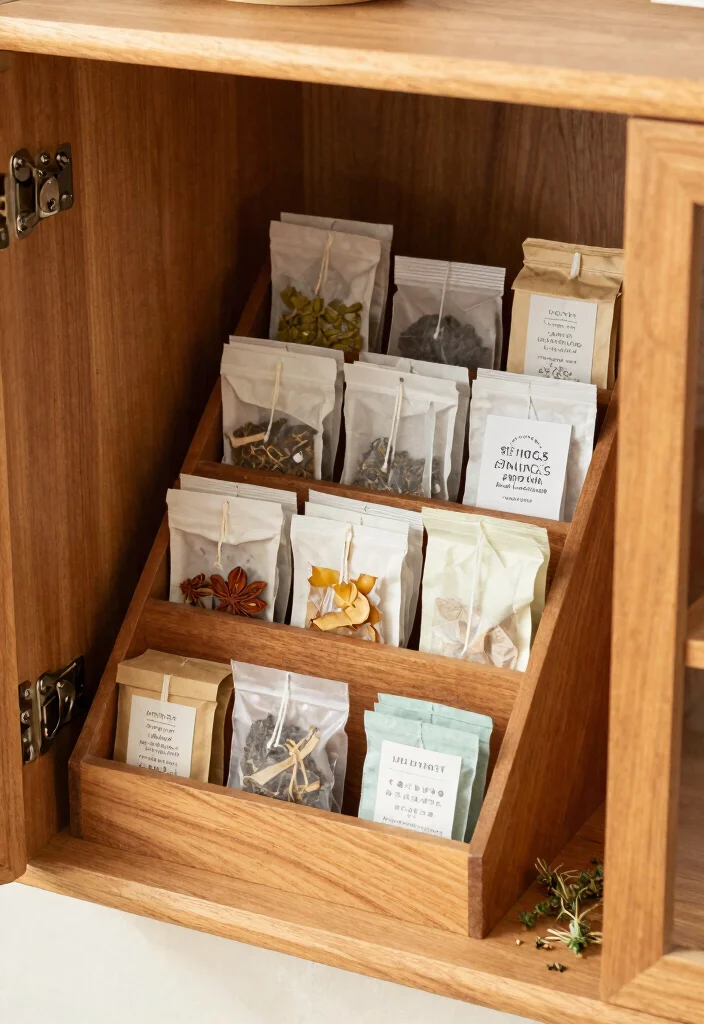 14 Kitchen Cabinet Organization Ideas for Smooth Daily Cooking 13 14 Kitchen Cabinet Organization Ideas for Daily Cooking 3. Tiered Organizers for Small Items 0