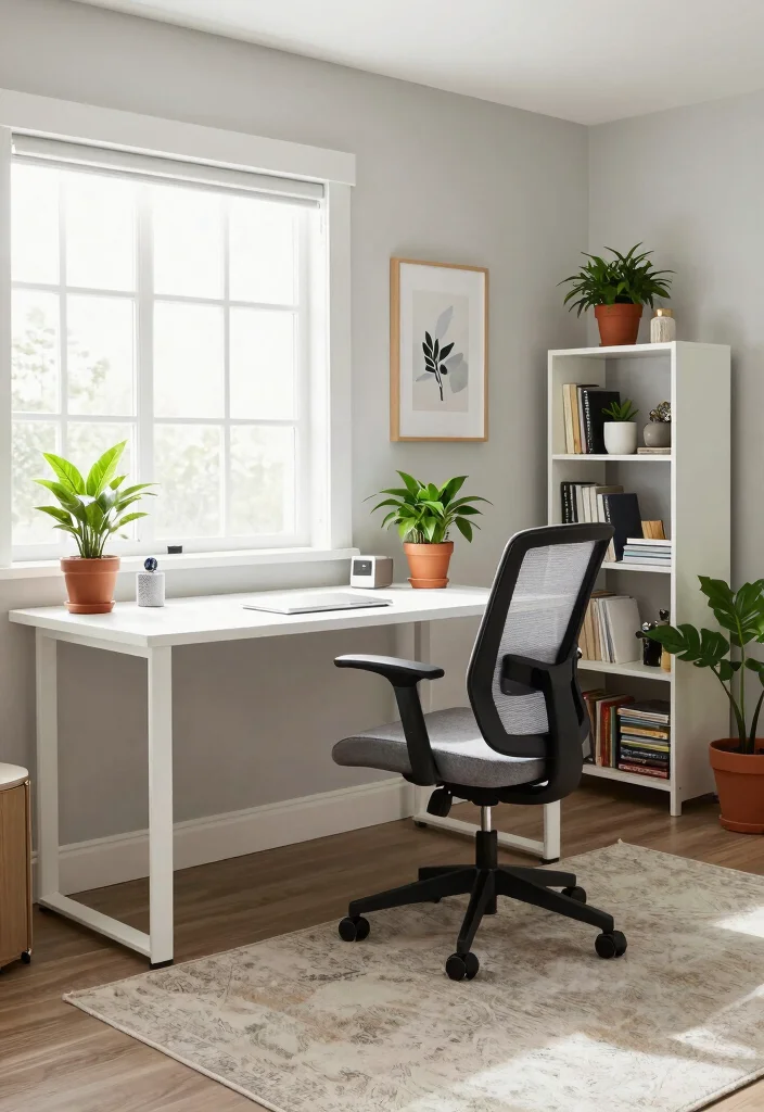 14 L Shaped Basement Layout Ideas for Better Flow 2. Stylish Home Office 0