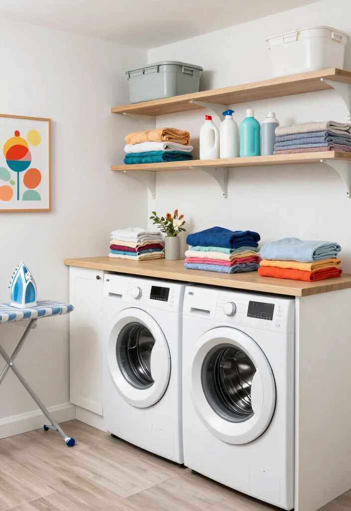 14 L Shaped Basement Layout Ideas for Better Flow 5. Functional Laundry Room 0