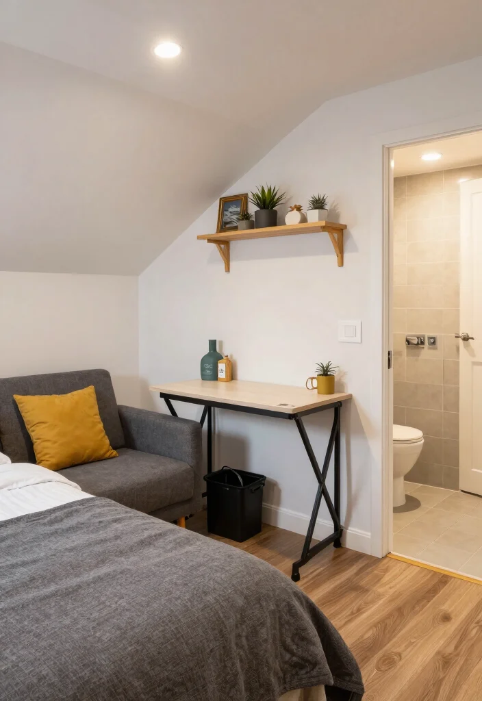 14 L Shaped Basement Layout Ideas for Better Flow 8. Multi functional Guest Suite 0