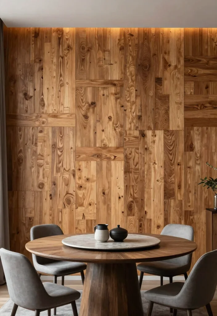 14 Large Dining Room Wall Decor Ideas for Statement Walls 6. Textured Wall Panels 0