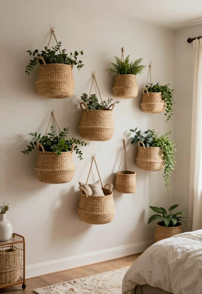 14 Small Bedroom Organization Ideas That Really Work 24 14 Small Bedroom Organization Ideas That Actually Work 4. Hanging Storage Baskets 0