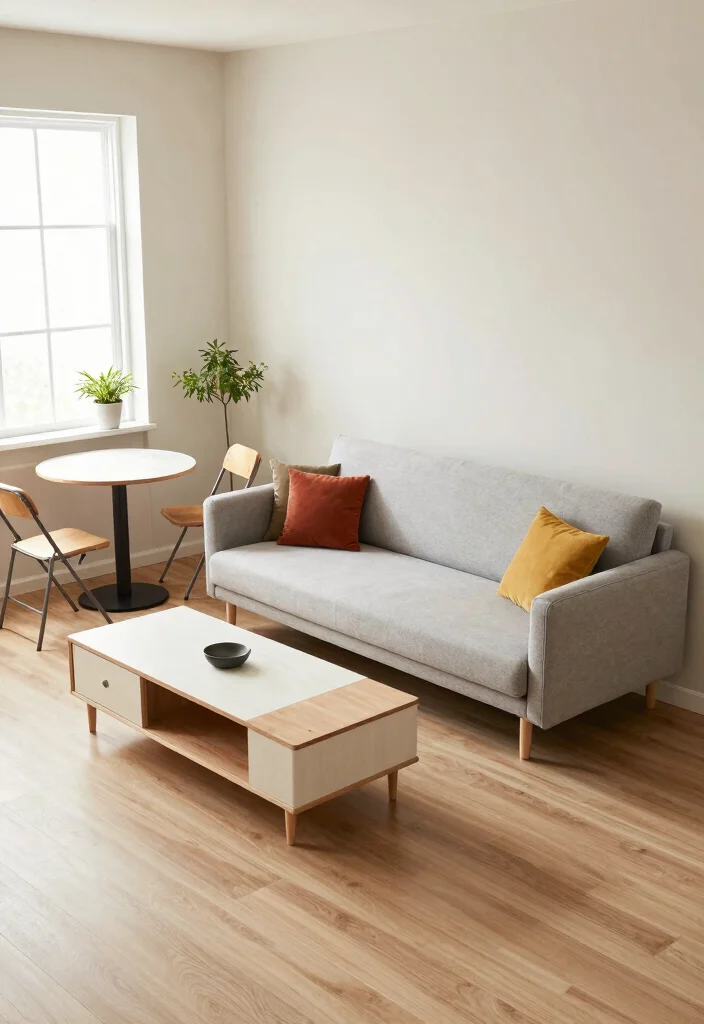 14 Small Space Organization Ideas for Clutter Free Living 2. Multi Functional Furniture 0