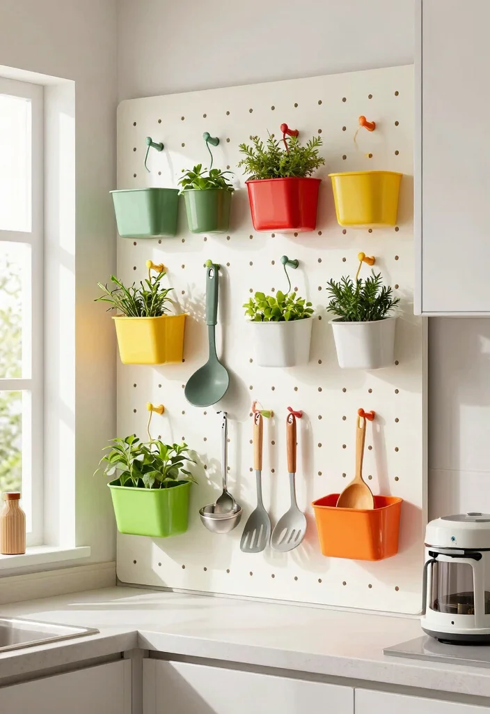 14 Small Space Organization Ideas for Clutter Free Living 5. Pegboards for Versatile Storage 0