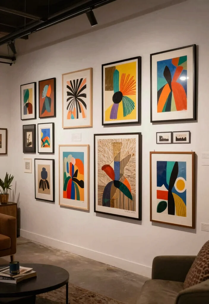 14 Tiny Basement Ideas to Make the Most of Small Spaces 62 14 Tiny Basement Ideas That Maximize Limited Space 12. Artistic Wall Dcor 0