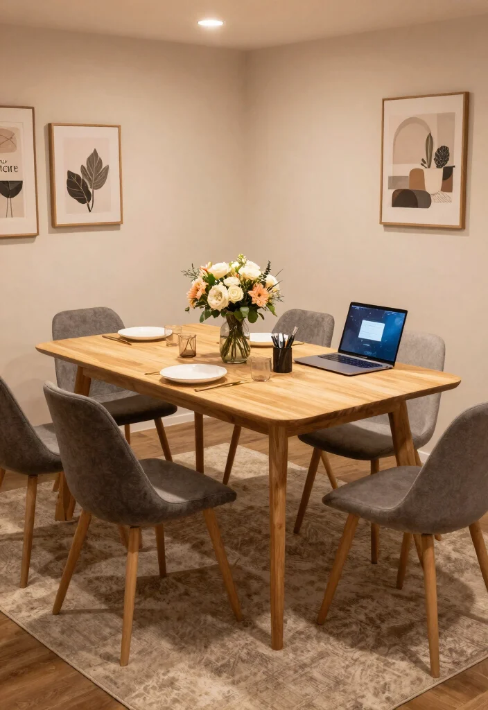 14 Tiny Basement Ideas to Make the Most of Small Spaces 34 14 Tiny Basement Ideas That Maximize Limited Space 4. Dual Purpose Dining Table 0