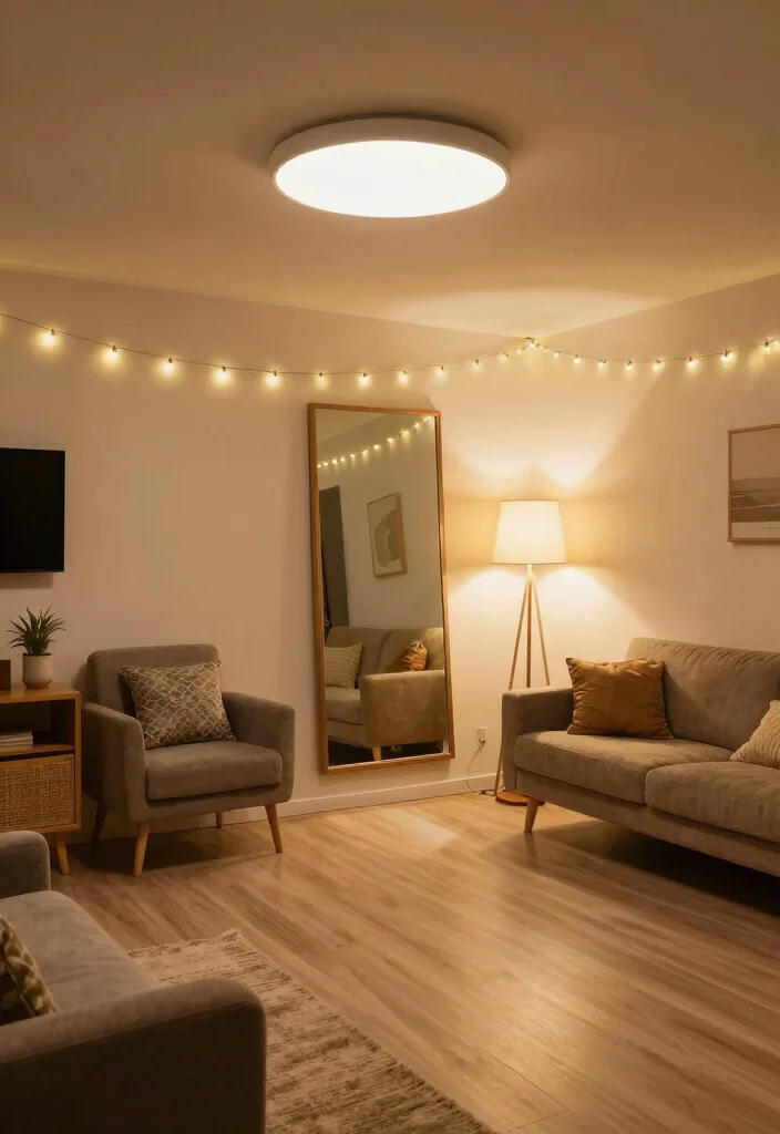 14 Tiny Basement Ideas to Make the Most of Small Spaces 46 14 Tiny Basement Ideas That Maximize Limited Space 6. Layered Lighting Solutions 0