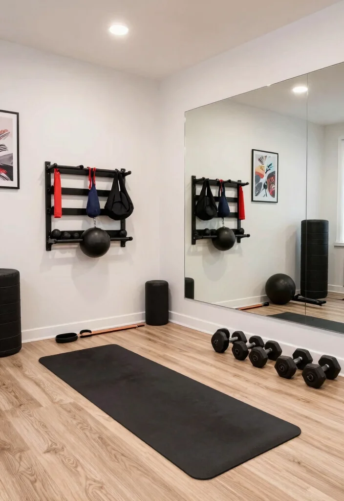 14 Tiny Basement Ideas to Make the Most of Small Spaces 48 14 Tiny Basement Ideas That Maximize Limited Space 8. Compact Home Gym 0
