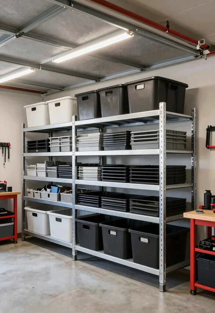 14 Tool Organization Ideas for a Tidy Garage or Workshop 63 14 Tool Organization Ideas for Garages and Workshops 13. Overhead Storage Solutions 0