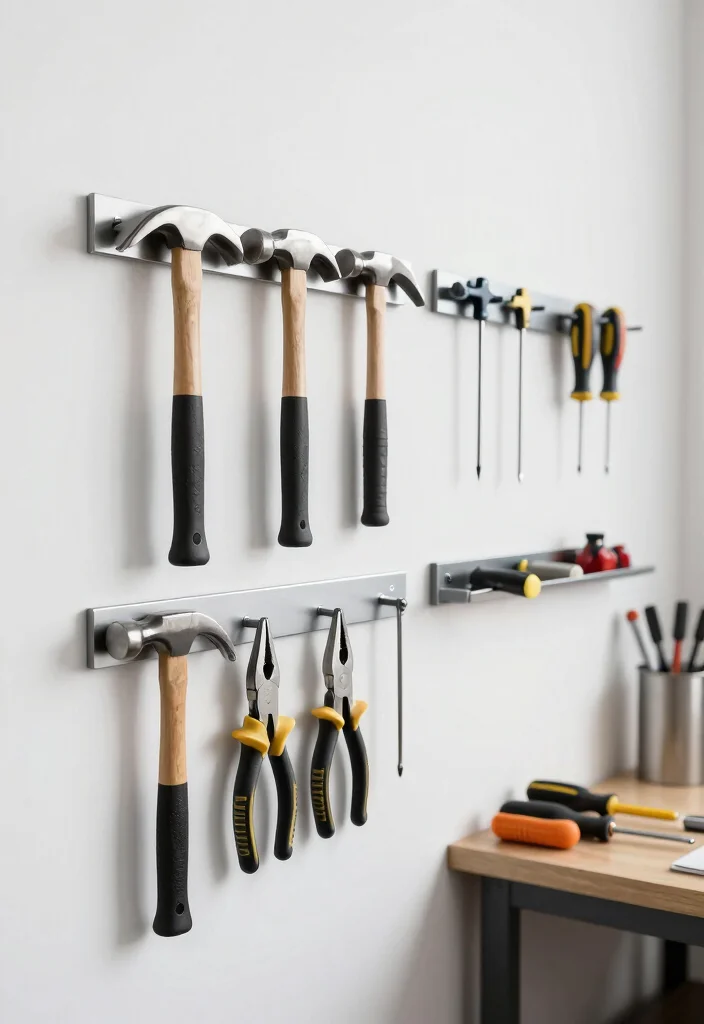 14 Tool Organization Ideas for a Tidy Garage or Workshop 12 14 Tool Organization Ideas for Garages and Workshops 2. Magnetic Tool Strips 0