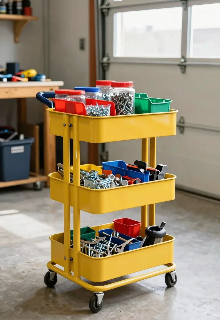 14 Tool Organization Ideas for a Tidy Garage or Workshop 23 14 Tool Organization Ideas for Garages and Workshops 3. Rolling Tool Carts 0
