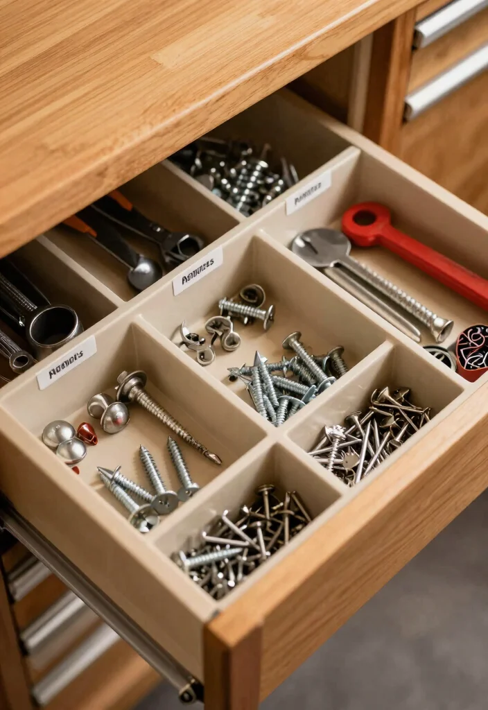 14 Tool Organization Ideas for a Tidy Garage or Workshop 38 14 Tool Organization Ideas for Garages and Workshops 8. Drawer Dividers 0