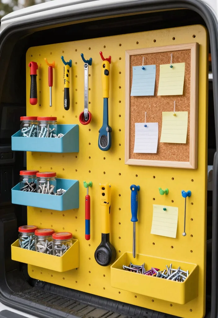 14 Tool Trailer Organization Ideas for Mobile Work 1. Pegboard Power 0