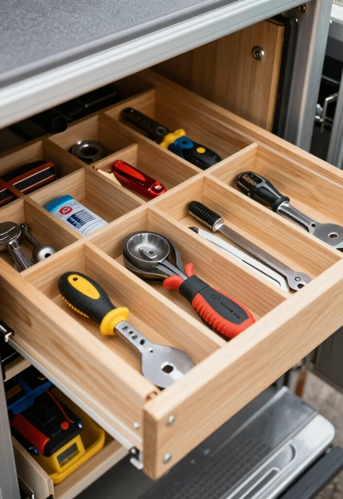 14 Tool Trailer Organization Ideas for Mobile Work 4. Drawer Dividers 0