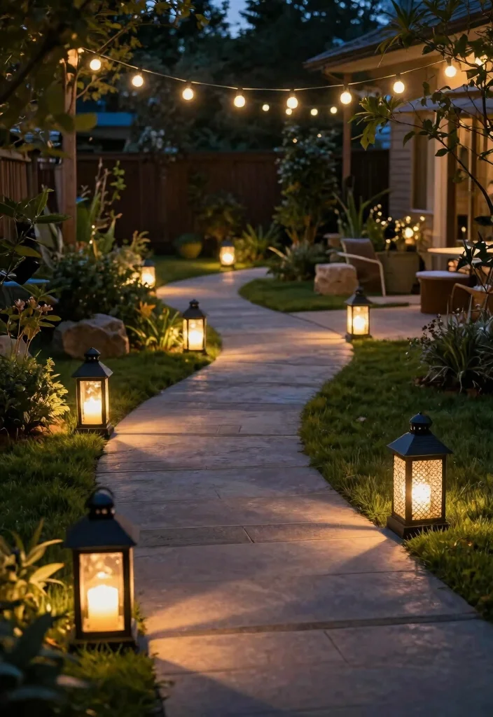 14 Unique Backyard Ideas That Stand Out and Feel Personal 13. Sustainable Outdoor Lighting 0