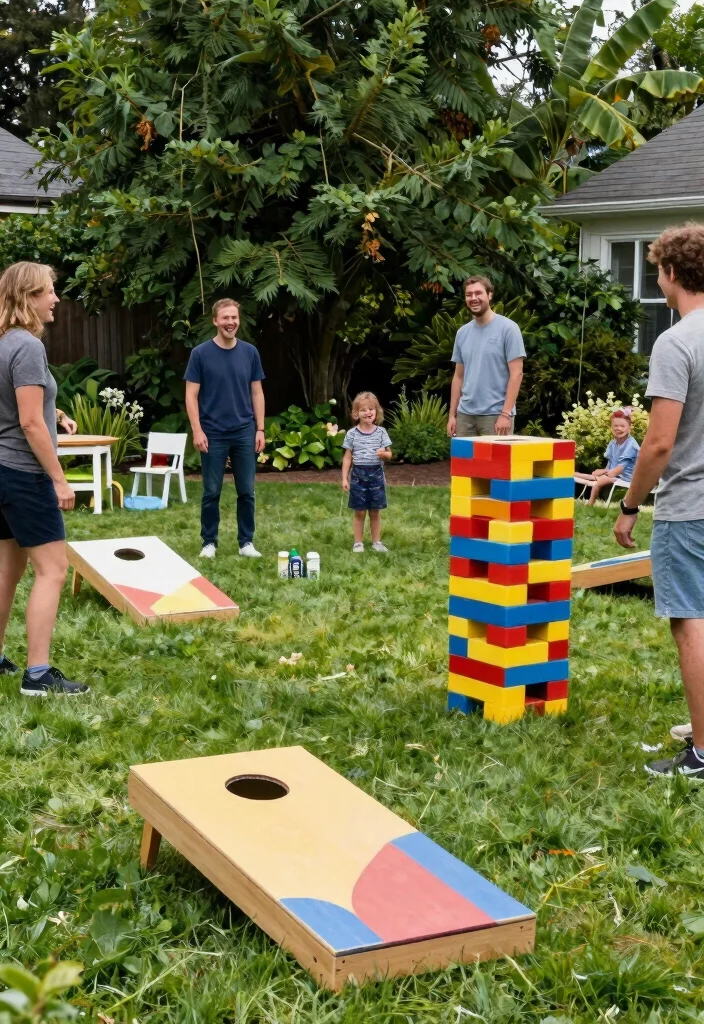 14 Unique Backyard Ideas That Stand Out and Feel Personal 14. Outdoor Game Areas for Family Fun 0