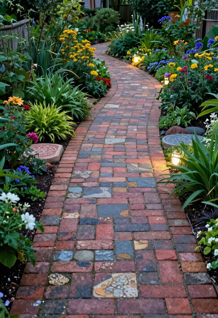 14 Unique Backyard Ideas That Stand Out and Feel Personal 4. Personalized Garden Pathways 0