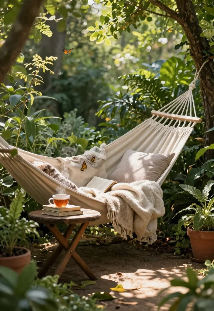 14 Unique Backyard Ideas That Stand Out and Feel Personal 7. Outdoor Reading Nooks for Quiet Time 0