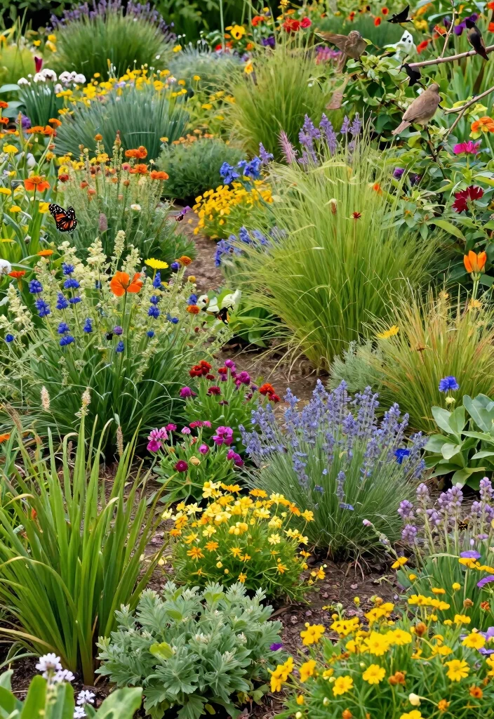 14 Unique Backyard Ideas That Stand Out and Feel Personal 8. Native Plant Landscaping for Wildlife 0