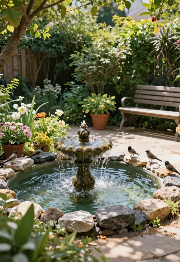 14 Unique Backyard Ideas That Stand Out and Feel Personal 9. Water Features for Serenity 0