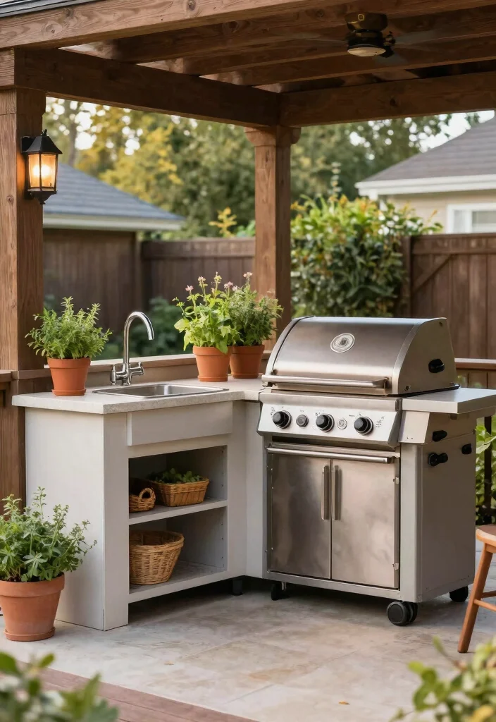 14 Walkout Basement Patio Ideas Under the Deck 51 14 Walkout Basement Patio Ideas Under Decks 11. Charming Outdoor Kitchenette 0