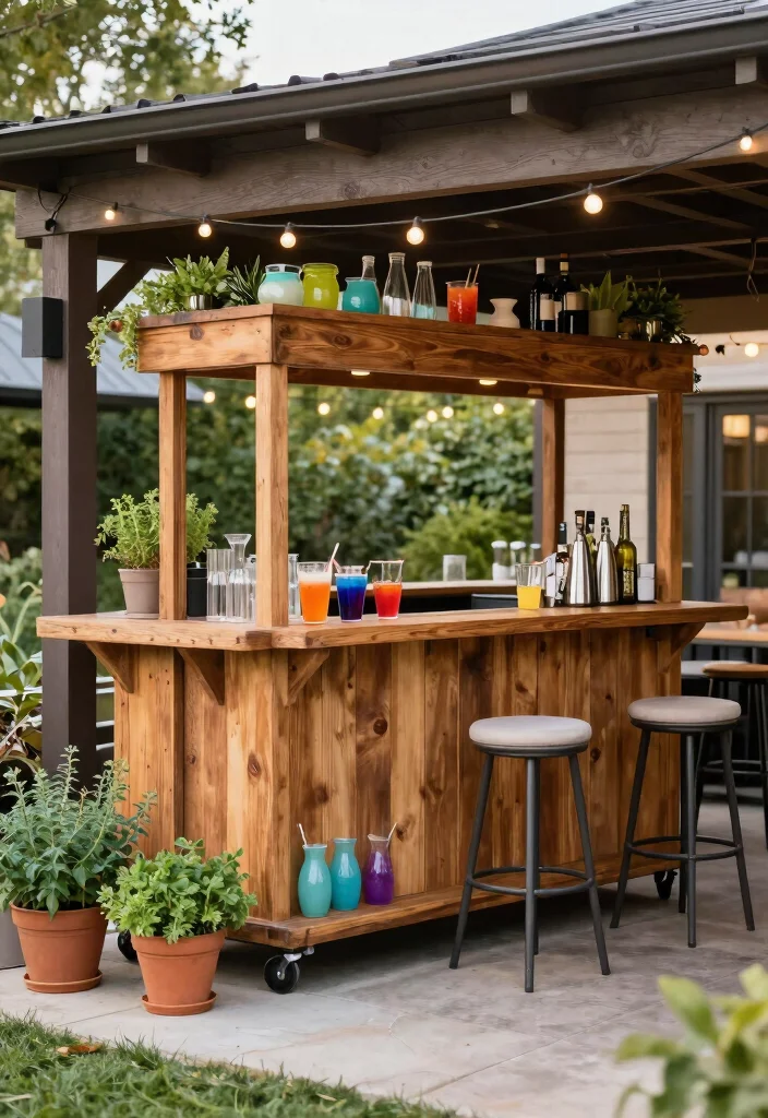 14 Walkout Basement Patio Ideas Under the Deck 16 14 Walkout Basement Patio Ideas Under Decks 6. Stylish Outdoor Bar 0