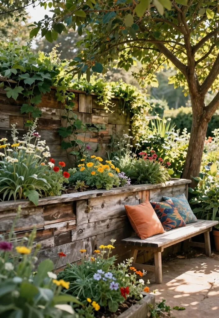 15 Backyard Retaining Wall Ideas That Add Structure and Style 2. Reclaimed Wood Walls 0