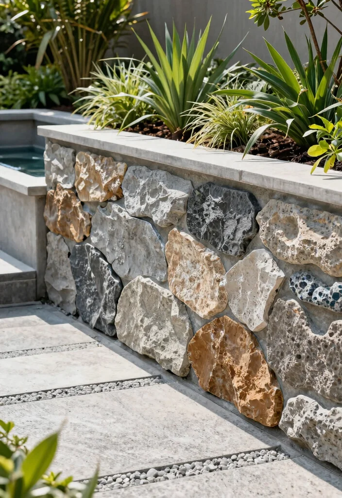 15 Backyard Retaining Wall Ideas That Add Structure and Style 7. Eco Friendly Stone Alternatives 0