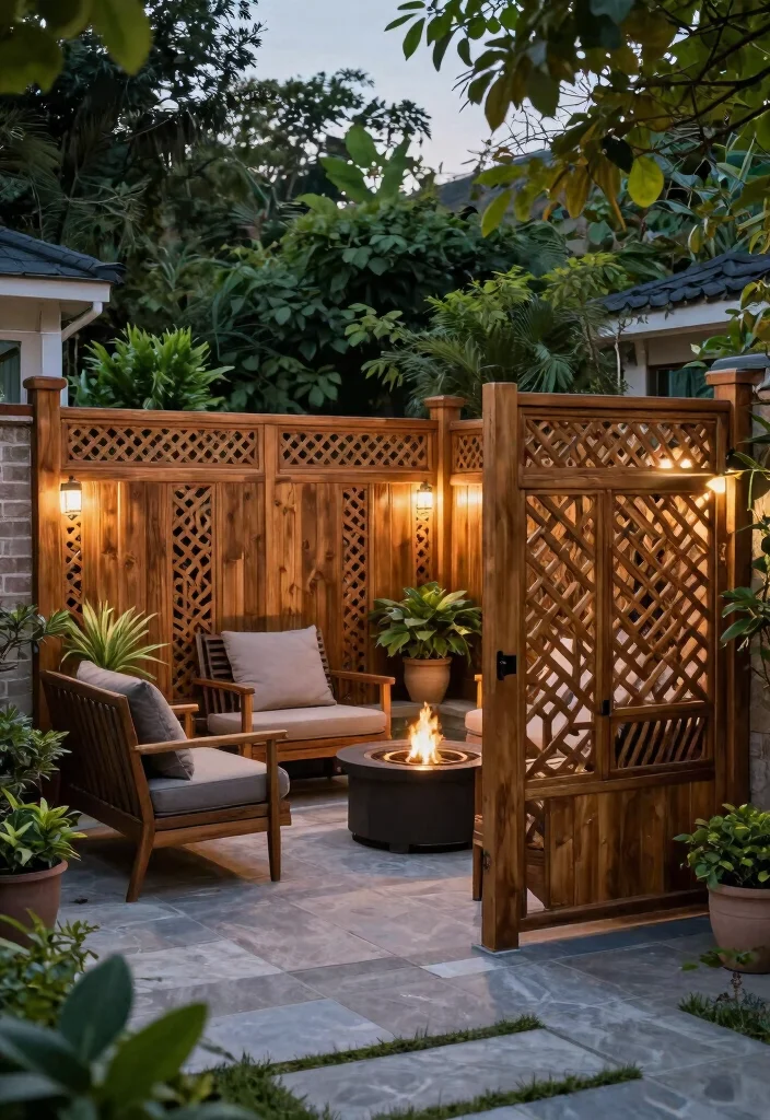 16 Backyard Privacy Ideas to Block Views and Feel Secluded 2. Decorative Fencing 0