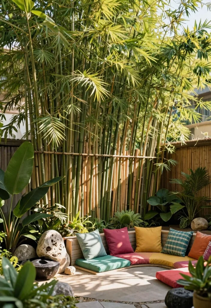 16 Backyard Privacy Ideas to Block Views and Feel Secluded 3. Bamboo Screens 0