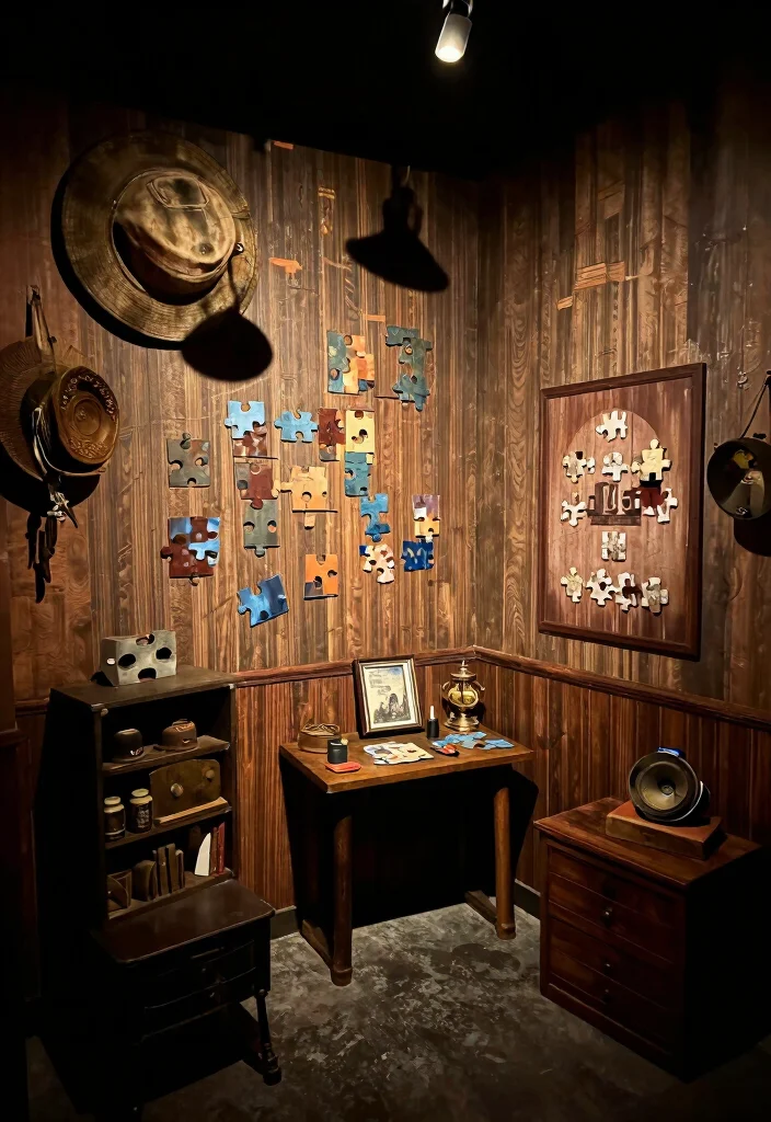 16 Basement Man Cave Ideas for Comfortable Personal Retreats 42 16 Basement Man Cave Ideas for Relaxed Personal Spaces 12. Themed Escape Room Experience 0