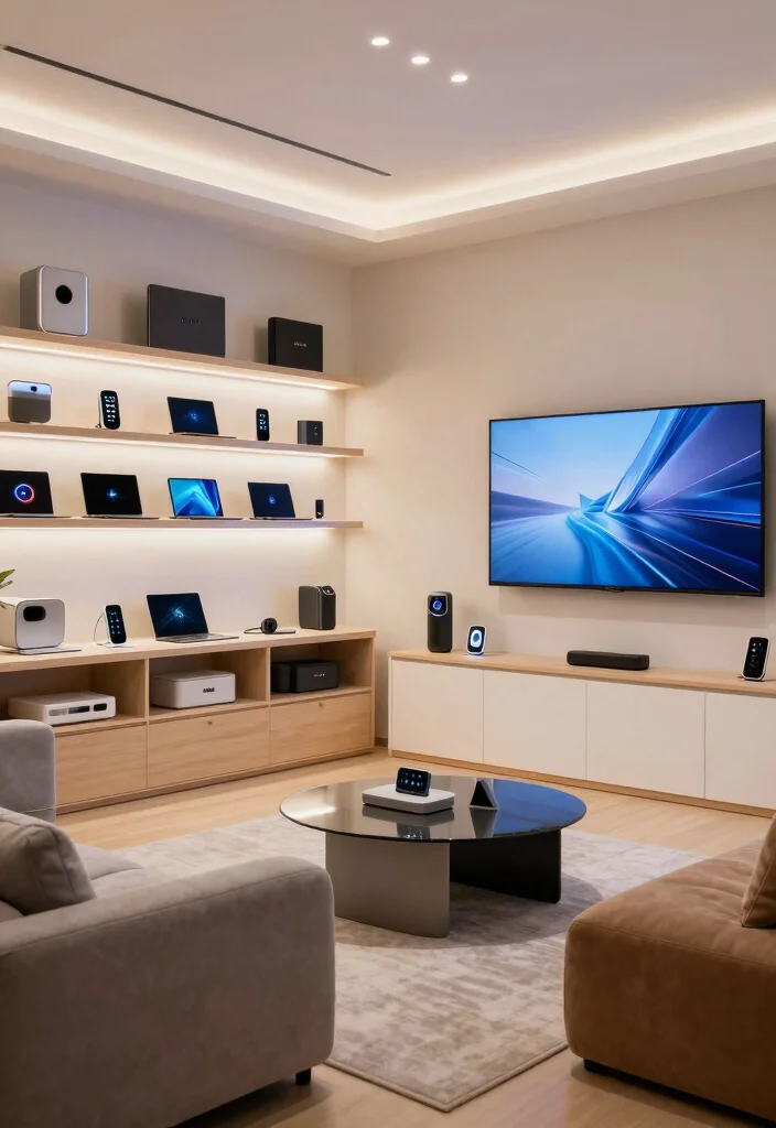 16 Basement Man Cave Ideas for Comfortable Personal Retreats 44 16 Basement Man Cave Ideas for Relaxed Personal Spaces 14. Tech Paradise for Gadgets 0