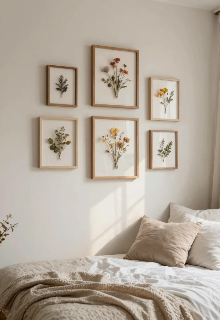 16 Bedroom Aesthetic Wall Decor Ideas That Feel Personal 14. Aromatic Wall Art 0