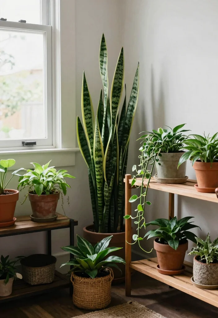 16 Open Basement Ideas That Feel Bright and Spacious 5. Incorporating Indoor Plants 0