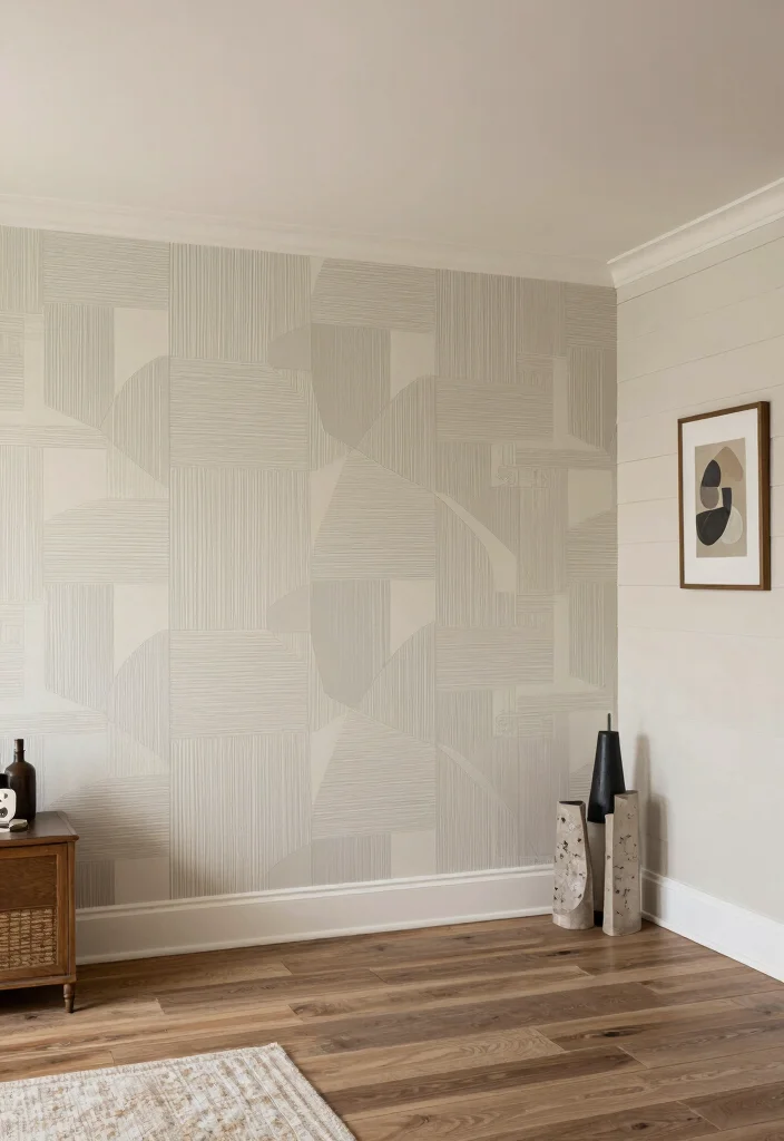 16 Open Basement Ideas That Feel Bright and Spacious 9. Artistic Wall Treatments 0